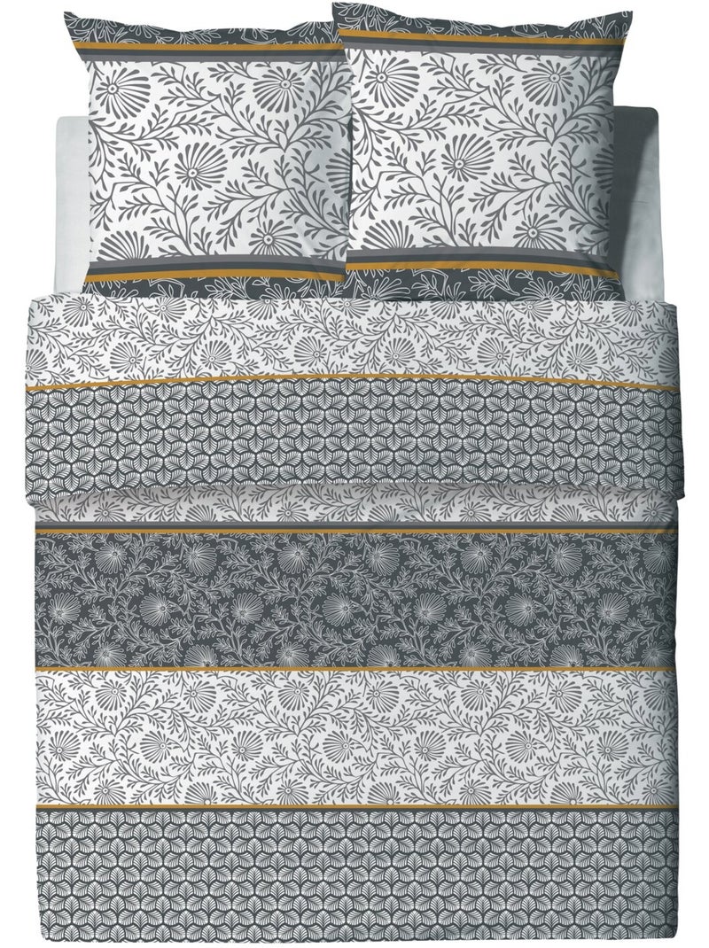 Parure housse de couette 100 % coton vega gold Gold - Kiabi