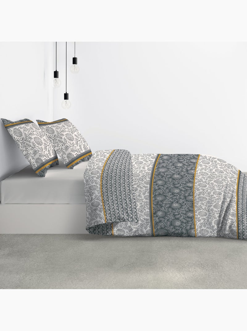 Parure housse de couette 100 % coton vega gold Gold - Kiabi