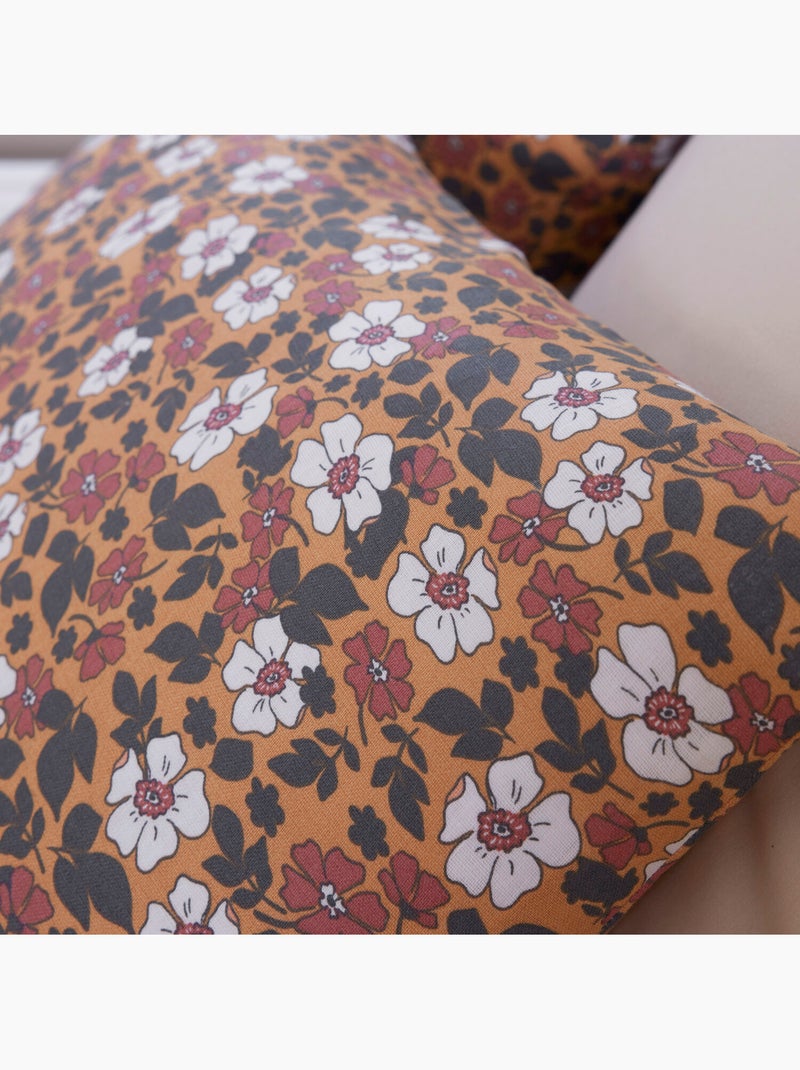 Parure housse de couette 100 % coton verone Multicolore - Kiabi
