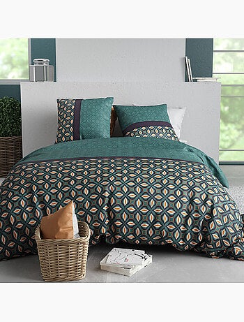 Parure housse de couette 100 % coton victory