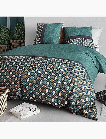 Parure housse de couette 100 % coton victory