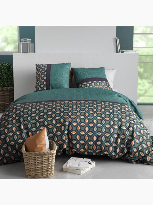 Parure housse de couette 100 % coton victory - Kiabi Parure housse de couette 100 % coton victory - Kiabi