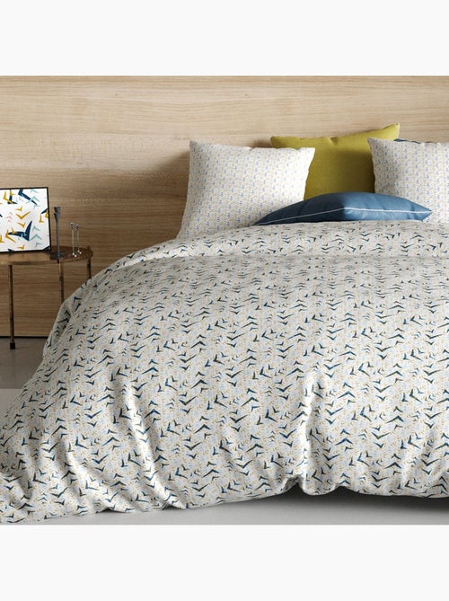 Parure housse de couette 100 % coton vita - Kiabi