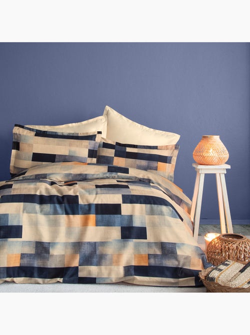 Parure housse de couette 100 % coton wang - Kiabi