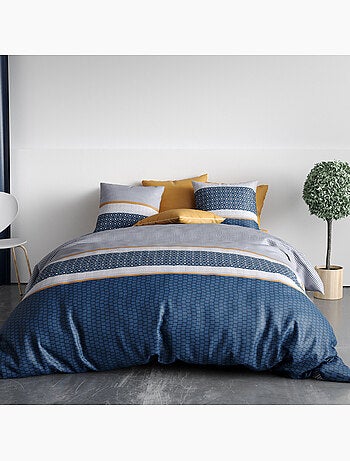 Parure housse de couette 100 % coton zante