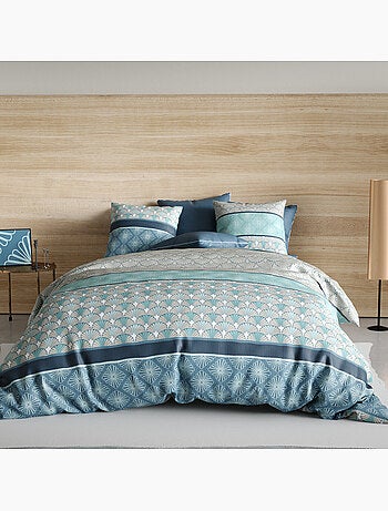 Parure housse de couette 100 % coton zircon