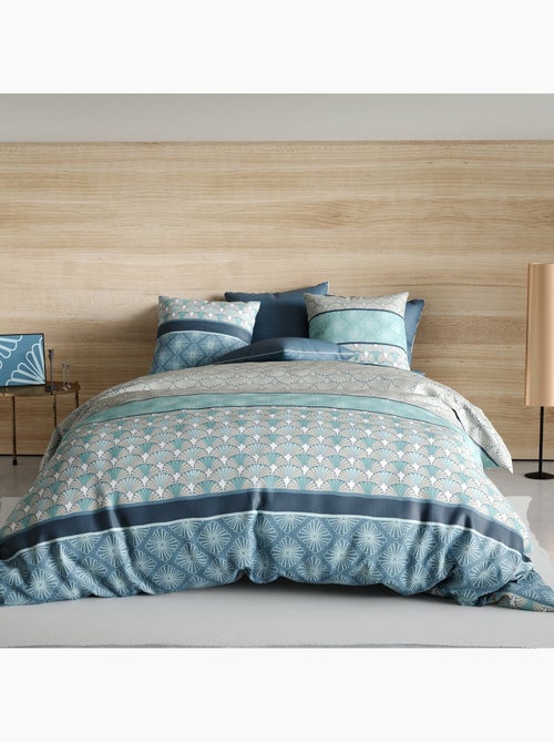Parure housse de couette 100 % coton zircon - Kiabi Parure housse de couette 100 % coton zircon - Kiabi