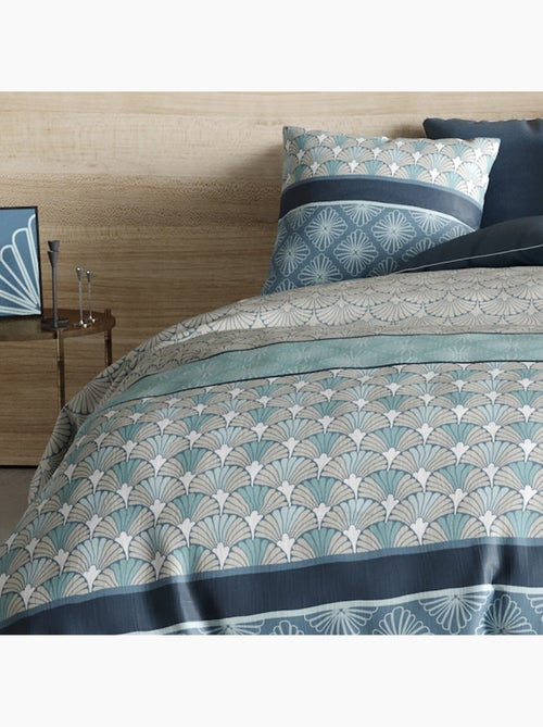 Parure housse de couette 100 % coton zircon - Kiabi Parure housse de couette 100 % coton zircon - Kiabi