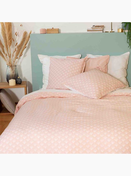 Parure housse de couette 100 % coton/lin evi - Kiabi