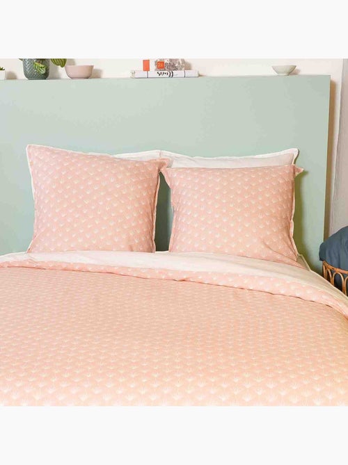 Parure housse de couette 100 % coton/lin evi - Kiabi
