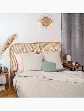 Parure housse de couette 100 % coton/lin lynn