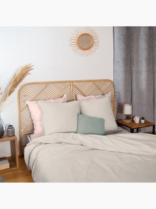 Parure housse de couette 100 % coton/lin lynn - Kiabi Parure housse de couette 100 % coton/lin lynn - Kiabi