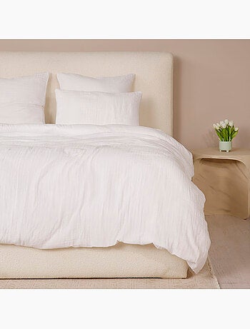 Parure housse de couette 100 % gaze de coton ava