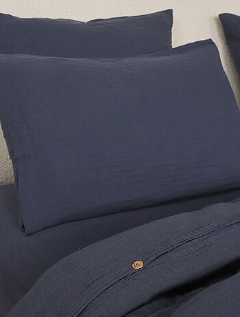 Parure housse de couette 100 % gaze de coton ava