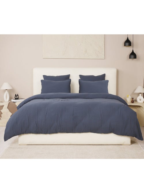 Parure housse de couette 100 % gaze de coton ava - Kiabi