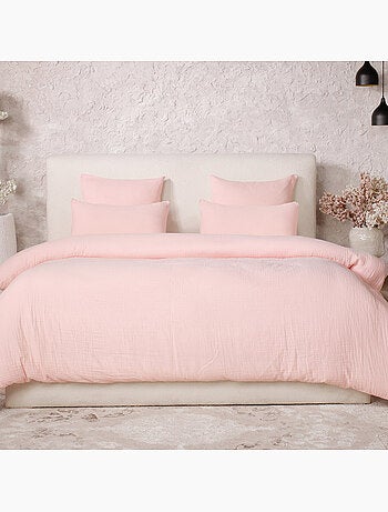 Parure housse de couette 100 % gaze de coton ava