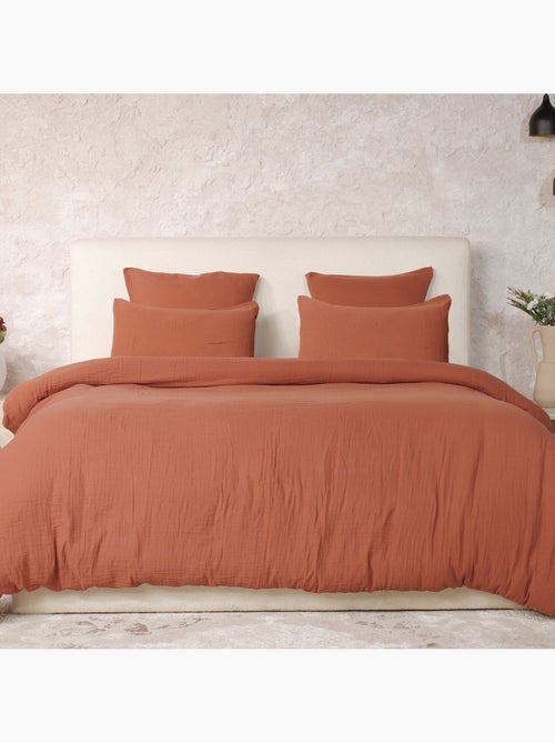 Parure housse de couette 100 % gaze de coton ava - Kiabi
