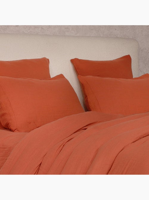 Parure housse de couette 100 % gaze de coton ava - Kiabi