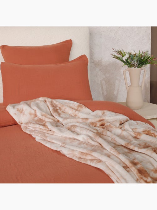 Parure housse de couette 100 % gaze de coton ava - Kiabi