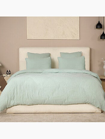 Parure housse de couette 100 % gaze de coton ava