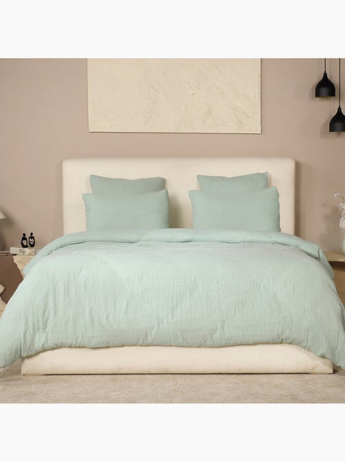 Parure housse de couette 100 % gaze de coton ava - Kiabi Parure housse de couette 100 % gaze de coton ava - Kiabi