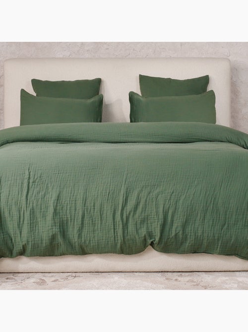 Parure housse de couette 100 % gaze de coton ava - Kiabi