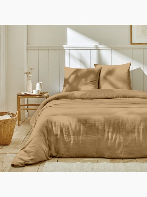 Parure housse de couette 100 % gaze de coton ozen - Kiabi