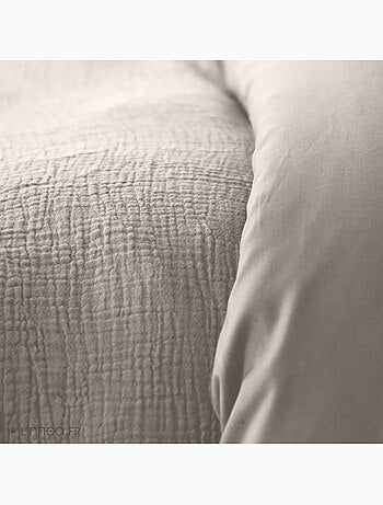 Parure housse de couette 100 % gaze de coton ozen