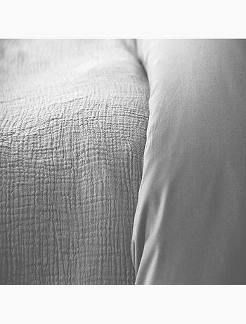 Parure housse de couette 100 % gaze de coton ozen