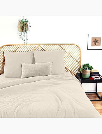 Parure housse de couette 100 % gaze de coton ozen