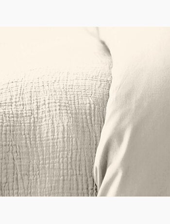 Parure housse de couette 100 % gaze de coton ozen