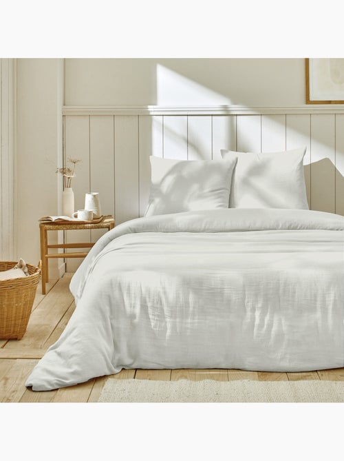 Parure housse de couette 100 % gaze de coton ozen - Kiabi