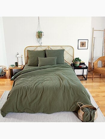 Parure housse de couette 100 % gaze de coton ozen