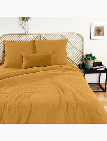 Parure housse de couette 100 % gaze de coton ozen