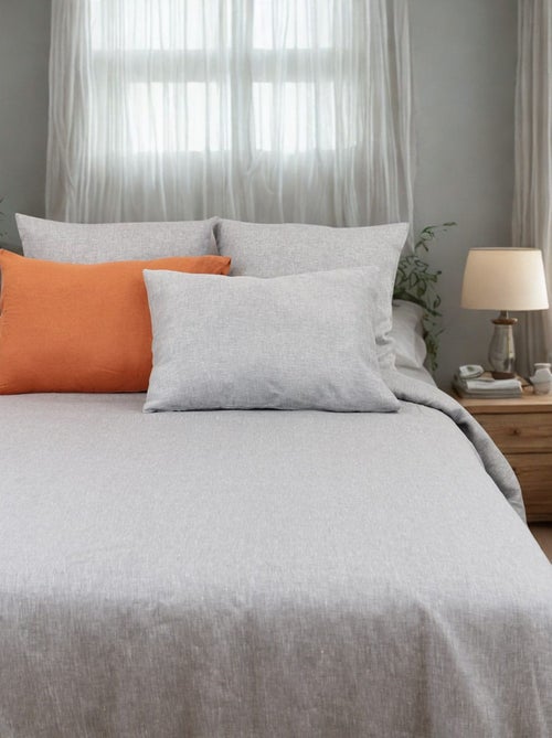 Parure housse de couette 100% lin PRESTIGE - Kiabi