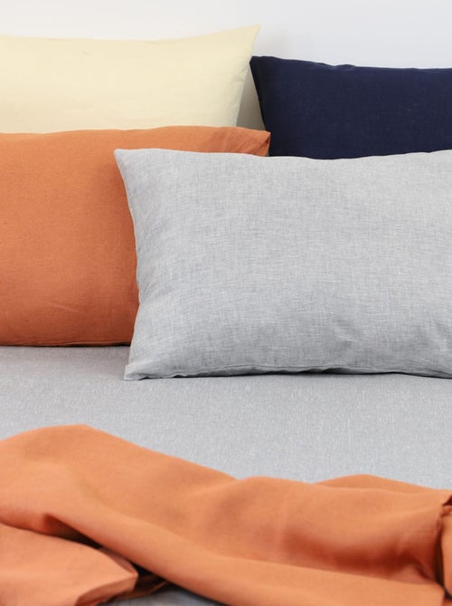 Parure housse de couette 100% lin PRESTIGE - Kiabi