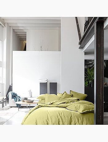 Parure housse de couette 100 % lin signature