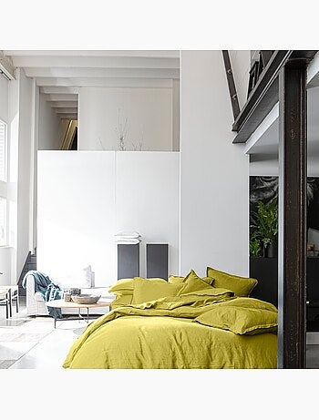 Parure housse de couette 100 % lin signature