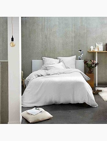 Parure housse de couette 100 % lin signature