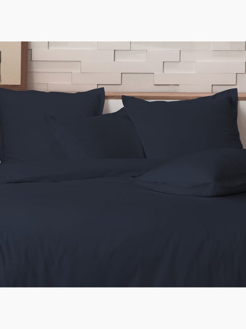Parure housse de couette 100 % percale de coton - Kiabi