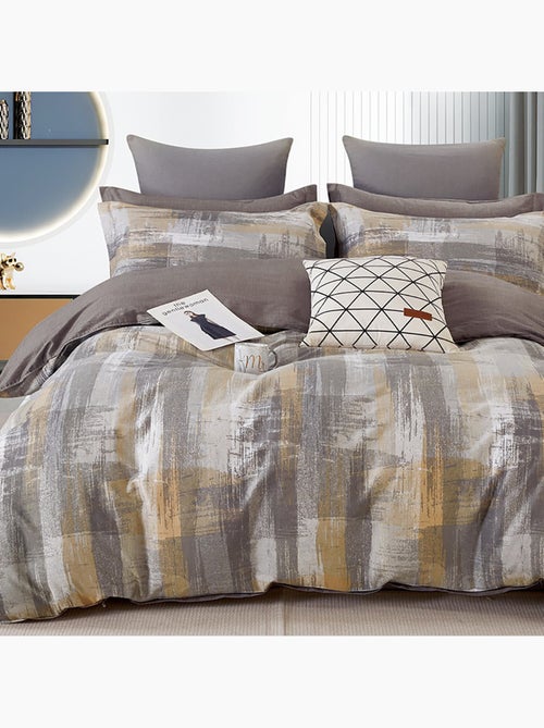 Parure housse de couette 100% Percale de coton imprimée - Brumel - Kiabi