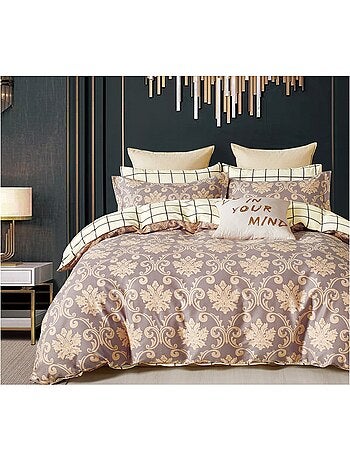 Parure housse de couette 100% Percale de coton imprimée - Orévance