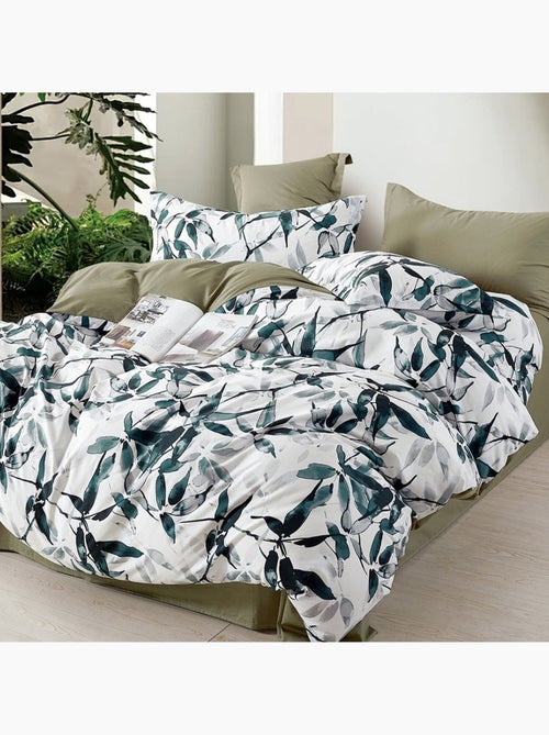 Parure housse de couette 100% Percale de coton imprimée - Ralvine - Kiabi