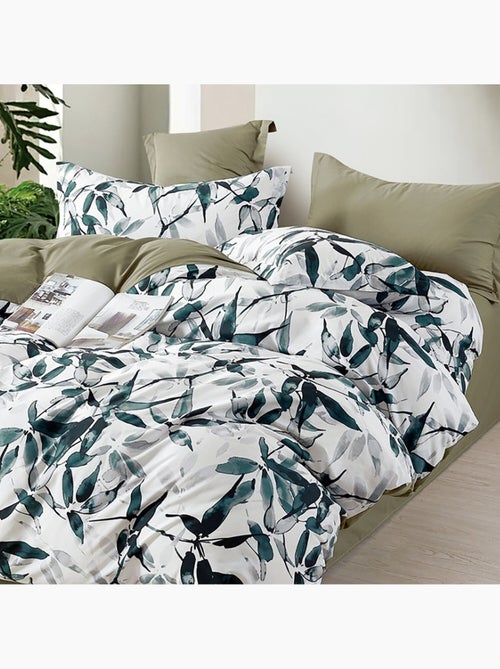 Parure housse de couette 100% Percale de coton imprimée - Ralvine - Kiabi