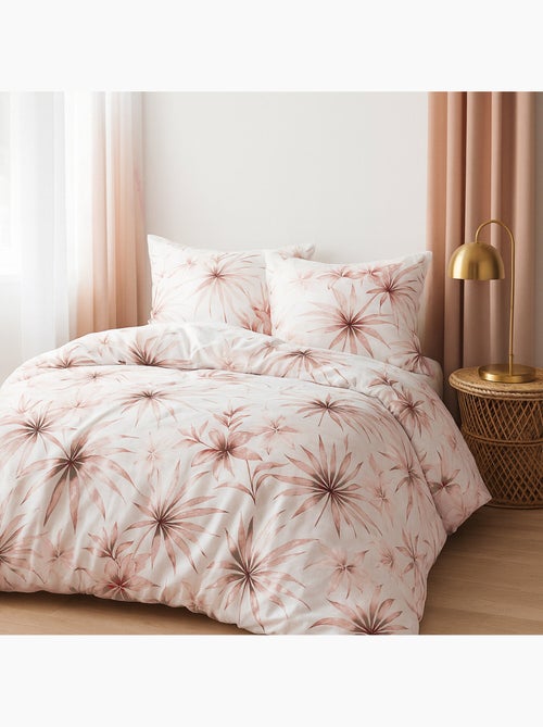 Parure housse de couette 100% Percale de coton imprimée - Rosavela - Kiabi