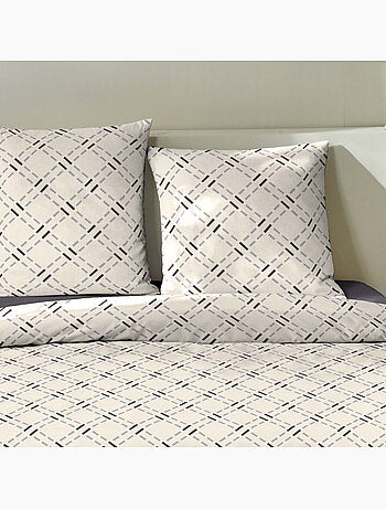 Parure housse de couette 100 % percale de coton mura