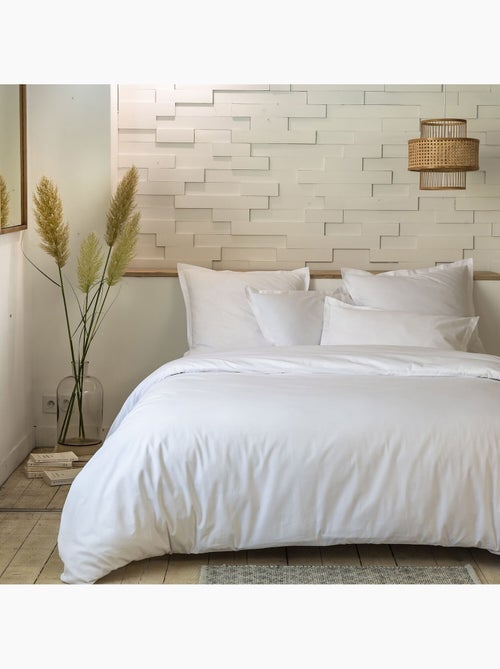 Parure housse de couette 100 % percale de coton mura - Kiabi