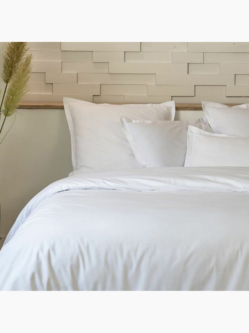 Parure housse de couette 100 % percale de coton mura - Kiabi