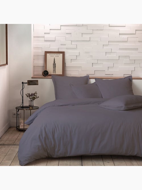 Parure housse de couette 100 % percale de coton mura - Kiabi
