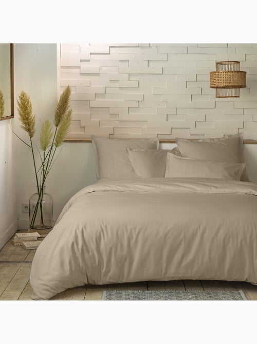 Parure housse de couette 100 % percale de coton mura - Kiabi